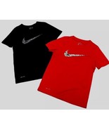 Nike Boys Set Of 2 Dri-fit Athletic Shirts Size Small (lot 81) - £14.42 GBP