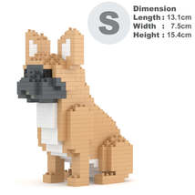 French Bulldog Mini Sculptures (JEKCA Lego Brick) DIY Kit - £31.17 GBP