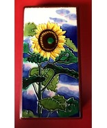 Handpainted Raised Sunflower Keepsake Jewelry/Trinket Box Red/Black Lacq... - $62.47