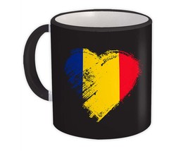 Romanian Heart : Gift Mug Romania Country Expat Flag Patriotic Flags Nat... - £12.69 GBP