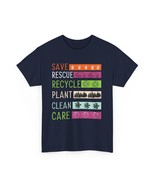 Earth Day Save The Bees Plant More Trees Clean The Seas T-Shirt | Enviro... - $26.65