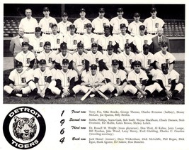 1964 Detroit Tigers 8X10 Team Photo Baseball Mlb Picture - $4.94