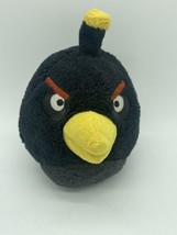 Angry Birds Black Crow Bomb Bird Plush 5-inch Commonwealth Year 2010 No Sound - £9.57 GBP