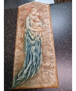Alice Cranston Fenner Wall Tile 3D Madonna &amp; Child 19&quot; Chalkware 1946 - $101.85 CAD