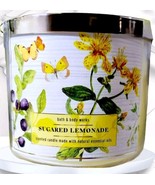 Bath &amp; Body Works Sugared Lemonade 3 Wick Candle 2022 US Seller  - $39.72 CAD