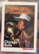 1991-92 NBA Hoops Michael Jordan #543 1991 NBA Champions Chicago Bulls - £3.10 GBP