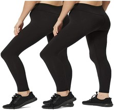 Women High Waisted Yoga Pants Capris Cropped Active Workout Compressio (Size:XS) - £9.33 GBP