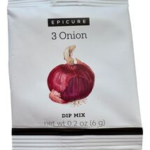 Epicure 3 Onion Dip Mix 0.2 Oz (6g) Packets - $4.80