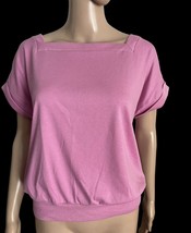 VTG Sears Women’s Perma Prest Square Neck Blouse Shirt Lavender Pink Siz... - $15.92