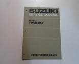 1972 Suzuki Modello TM250 Servizio Riparazione Manuale Minor Macchie Fac... - $99.98