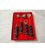 Vintage Bar Cocktail Tools Utensil Set w/Box 4pc Japan Barware - $12.00