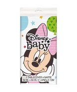 Disney Baby Minnie Mouse 1st Birthday Plastic Tablecover Party Tableware... - $9.15 CAD