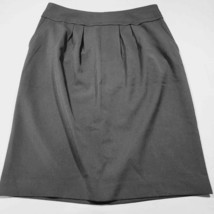 Adrienne Vittadini  Women Skirt Size 2 Black Midi Stretch A-Line Pleated Unlined - £8.55 GBP