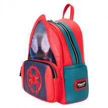 Spider-Verse Miles Morales Hoodie Mini Backpack By Loungefly Multi-Color - £68.42 GBP