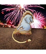 Walt Disney Classic Pooh Vintage Wooden Eeyore Pull Along Toy - $44.55