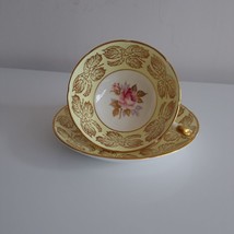 Royal Grafton Bone China Tea Cup &amp; Saucer Set Vintage Yellow Gold Trim - £28.86 GBP