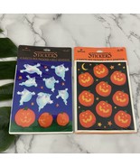 Hallmark Vintage 90s Halloween Stickers Lot of 2 Pumpkins Ghosts Jack-o-... - $282.06 MXN