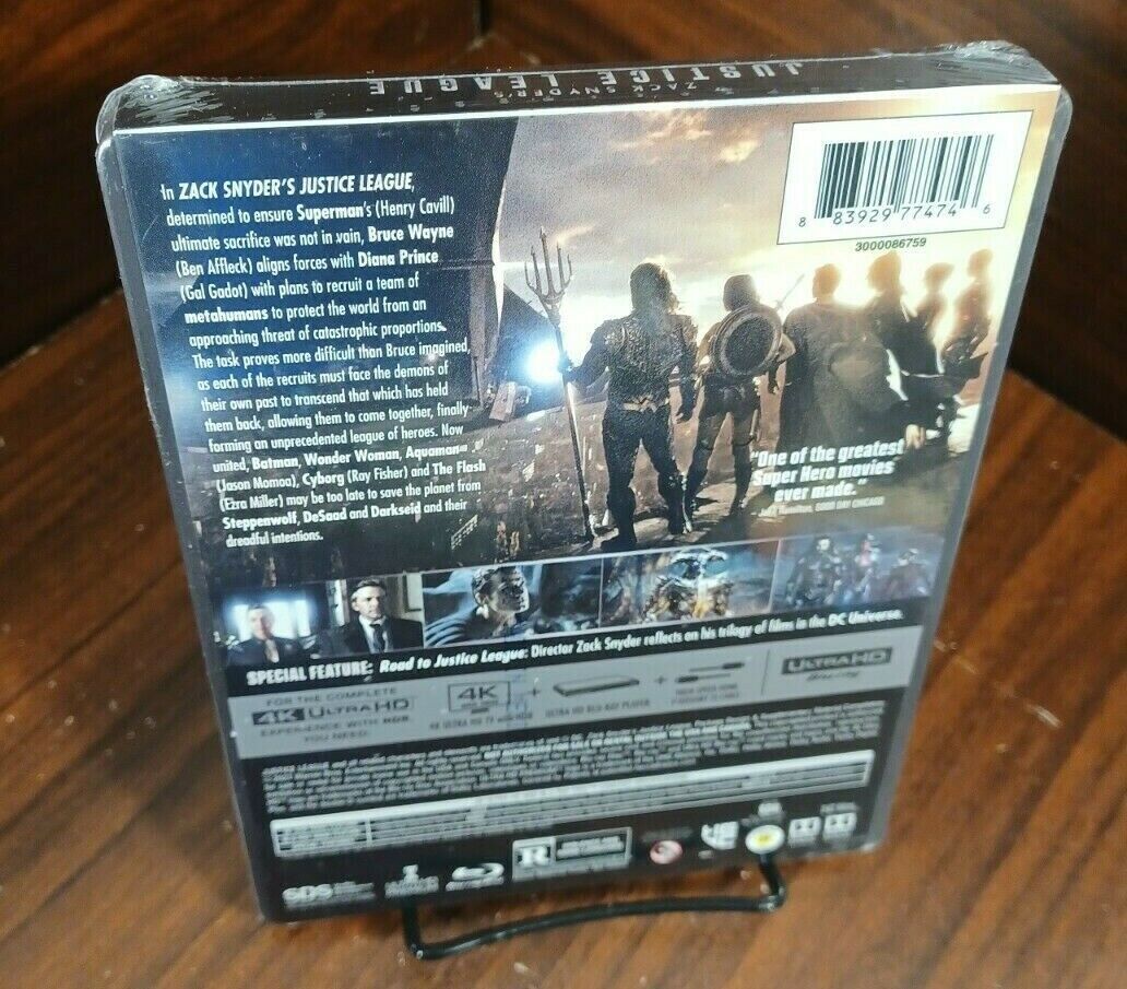 Zack Snyder’s Justice League 4K Collector STEELBOOK (4K+Blu-ray+Digital) NEW Item image 6