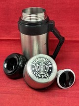 LARGE Big Mouth Starbucks Coffee Company Stainless Steel Thermos 32oz VTG 2000’s - £11.74 GBP