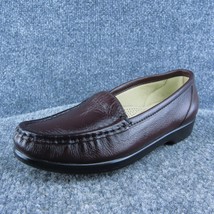 SAS Comfort Women Loafer Shoes Brown Leather Slip On Size 6.5 Medium - £23.18 GBP