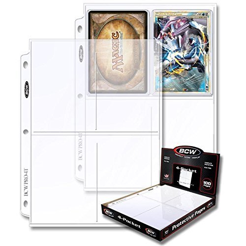 Pro 4-Pocket Photo Page Sleeve (100 Count)