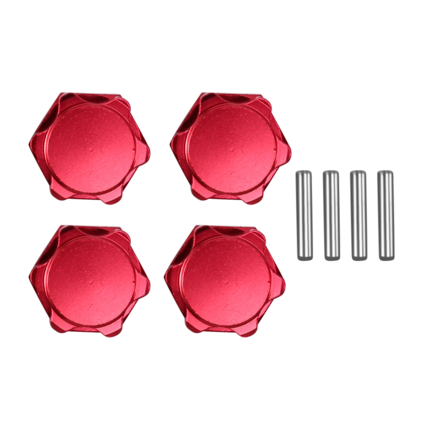 FOR HSP 1/8 Spare Parts Tires Adapter Wheel Nut 4Pcs/Lot 17mm Aluminum Hex Hubs  - £41.35 GBP