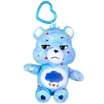 Care Bears Mini Plush Dangler 7&quot; Grumpy Bear Plush Backpack Clip Soft Toy NEW - £19.86 GBP