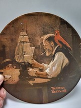Vintage Norman Rockwell Collectors Plate &quot;The Ship Builder&quot; 1980 by Knowles 8.5&quot; - £8.13 GBP