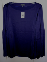 The Limited Collection Ladies 3/4-SLEEVE Pullover Purple TOP-L-NWT-$69 Orig. - £19.60 GBP