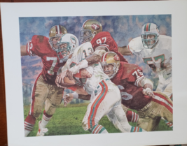 1985 Super Bowl XIX Dwain Board SF 49ers Football Coca Cola 16x20 Litho Poster - $20.95