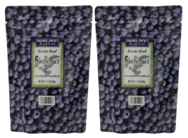Trader Joe's Freeze Dried Blueberries 1.2 Oz Each Pack of 2 Unsweetend - $9.90