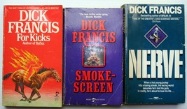 Lot 4 Dick Francis Vtg Mmpb Nerve~For Kicks~Smokescreen~Dead Cert Race Track Die - £6.96 GBP