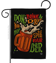 Don&#39;t Drink Beer - Impressions Decorative Garden Flag G192300-BO - £16.01 GBP