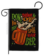 Don&#39;t Drink Beer - Impressions Decorative Garden Flag G192300-BO - £15.96 GBP