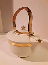 Pirkenhammer Made in Czechoslovakia Art Deco Tea Coffee Pot Gold Trim - £54.75 GBP