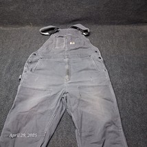 Carhartt Rugged Flex Bib Overalls Mens 42x28 Gray Double Knee Carpenter ... - €38,77 EUR