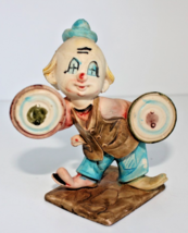 Vintage Clown Stile Plastic Figurine 4” Italy D4254 - $246.21 MXN