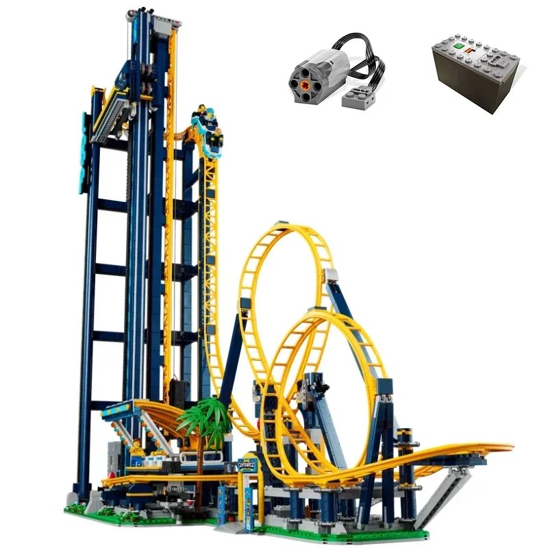 The Loop Roller Coaster 3756 PCS Amusement Park Building Block Bricks For - £132.18 GBP+