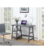 Convenience Concepts Designs2Go Trestle Desk Charcoal Gray - 29.25 x 20.... - $298.50 CAD