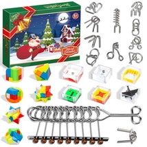 Advent Calendar 2023 For Kids - Christmas Gifts Brain Teaser Puzzles - C... - £38.55 GBP