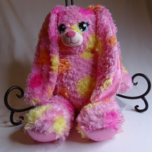 Build A Bear Blossom Bunny Plush  Pink Tie Dye Rabbit 2017 Stuffed Animal Toy - £8.46 GBP