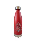 Christmas Tree Flourish Design Red 17oz Water Bottle LA5155 - $19.99