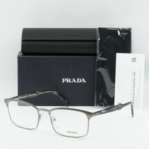 PRADA PR54WV 7CQ1O1 Matte Gunmetal Grey 54mm Eyeglasses New Authentic - £76.89 GBP
