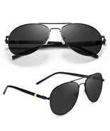2 Pairs Fashion Aviator Sunglasses For Men - Classic Polarized Uv400 Pro... - £30.44 GBP