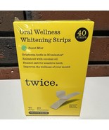Twice Teeth Whitening Strips, Enamel Safe, Value Pack 40 Strips, 20 Treatments - $22.00