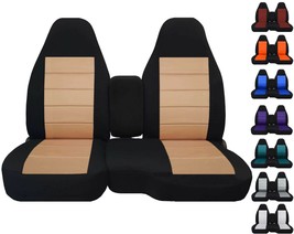 Car seat covers fits Chevy Colorado truck 04-12 60/40 highback seat with console - £86.90 GBP