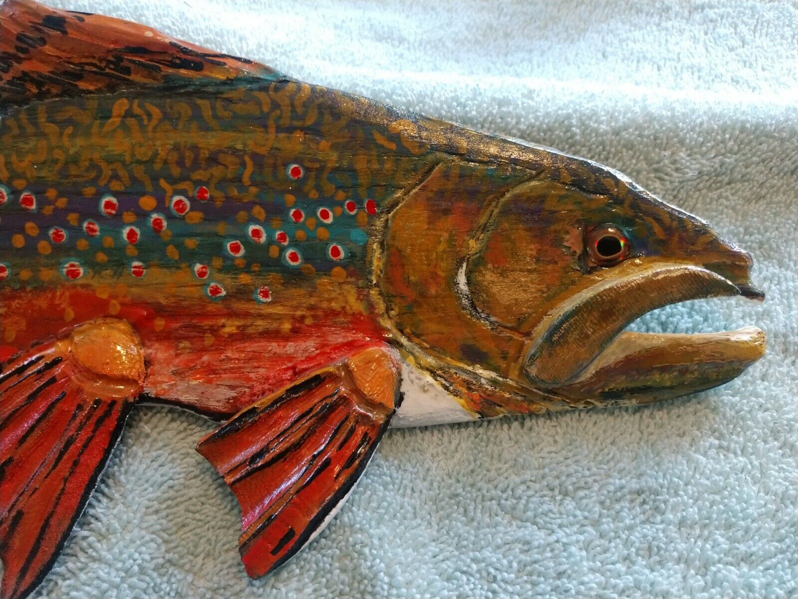 Primary image for 2019,**For Sale**, "Brook Trout", 15 1/4 Inches, Spawning Colors*****