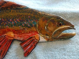 2019,**For Sale**, &quot;Brook Trout&quot;, 15 1/4 Inches, Spawning Colors***** - £24.95 GBP