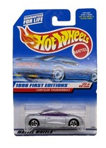 Hot Wheels 1998 First Editions Silver Chrysler Thunderbolt 1:64 Diecast Car - $8.90