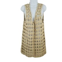 Hand Crocheted Vintage Crochet Wrap Vest Blouse Size M - £22.96 GBP